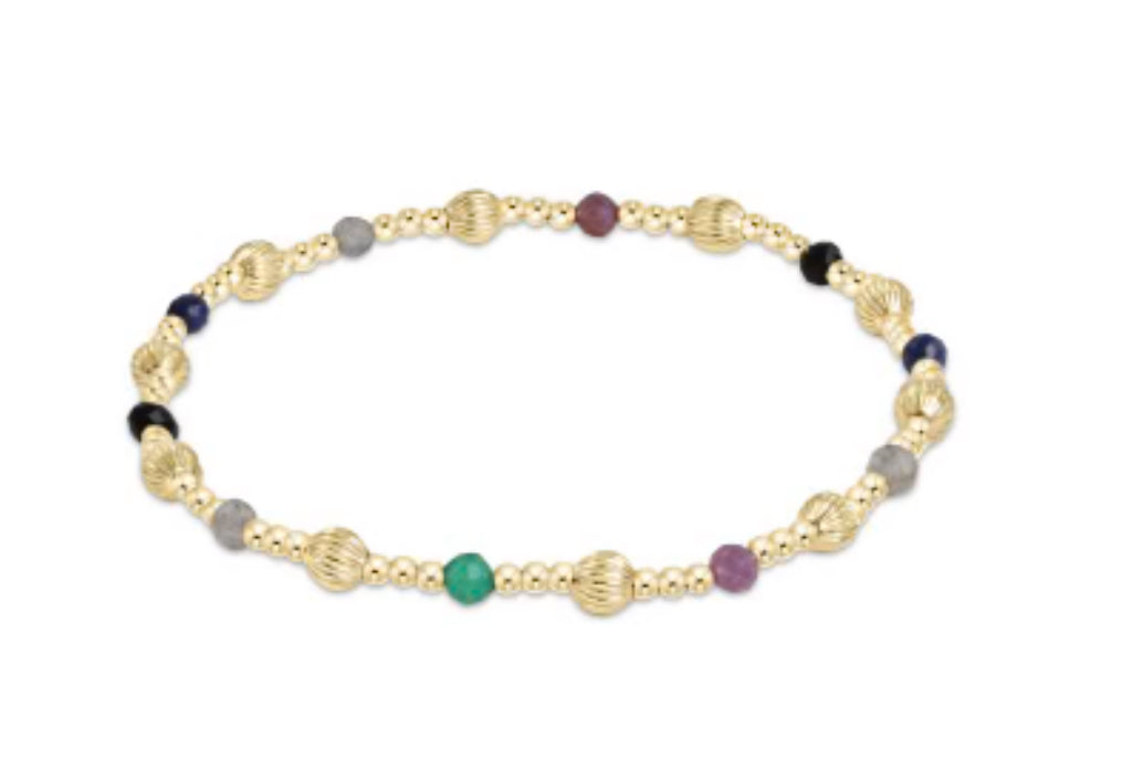 Labradorite Dignity Sincerity Pattern 4mm Bead Bracelet