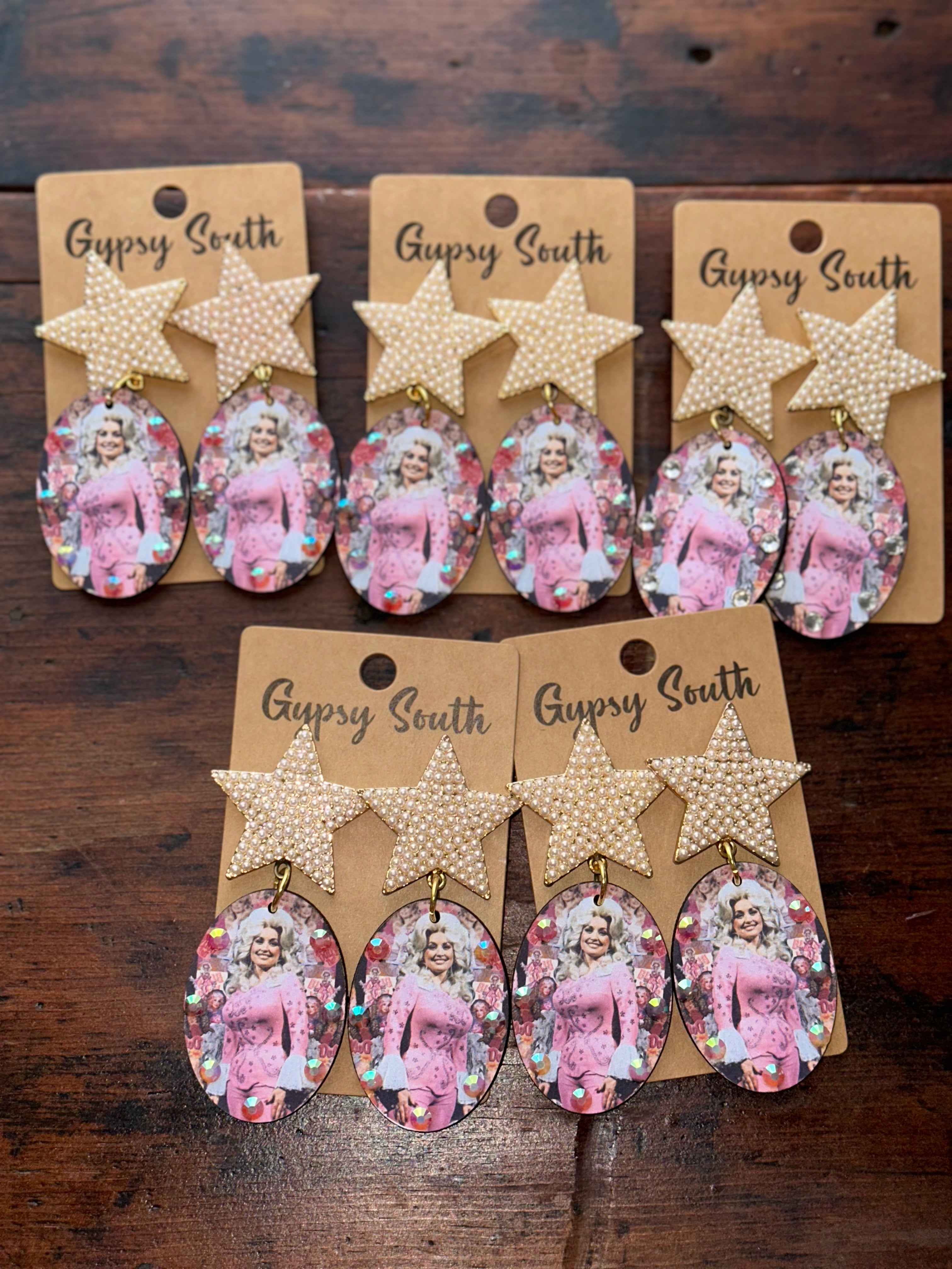 Gypsy South Pearl Star Earrings