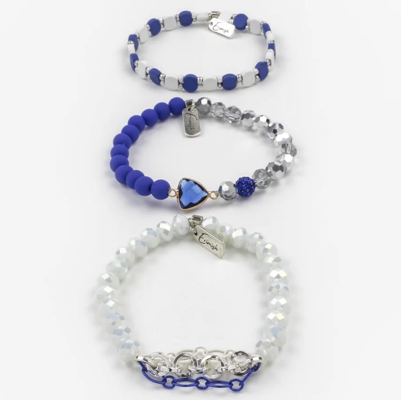 Erimish Royal Game Day Bracelet Stack