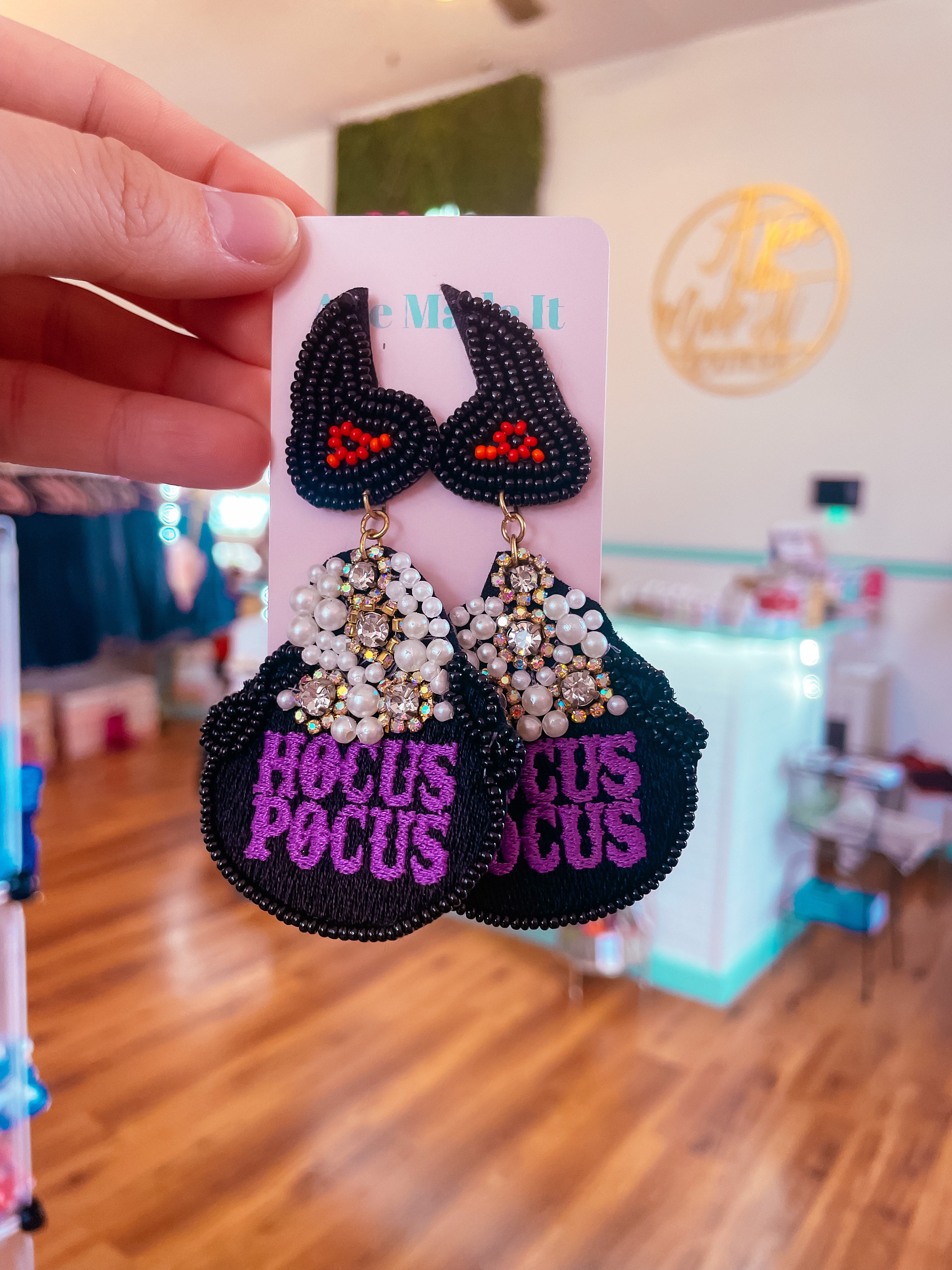 Hocus Pocus Cauldron Earrings