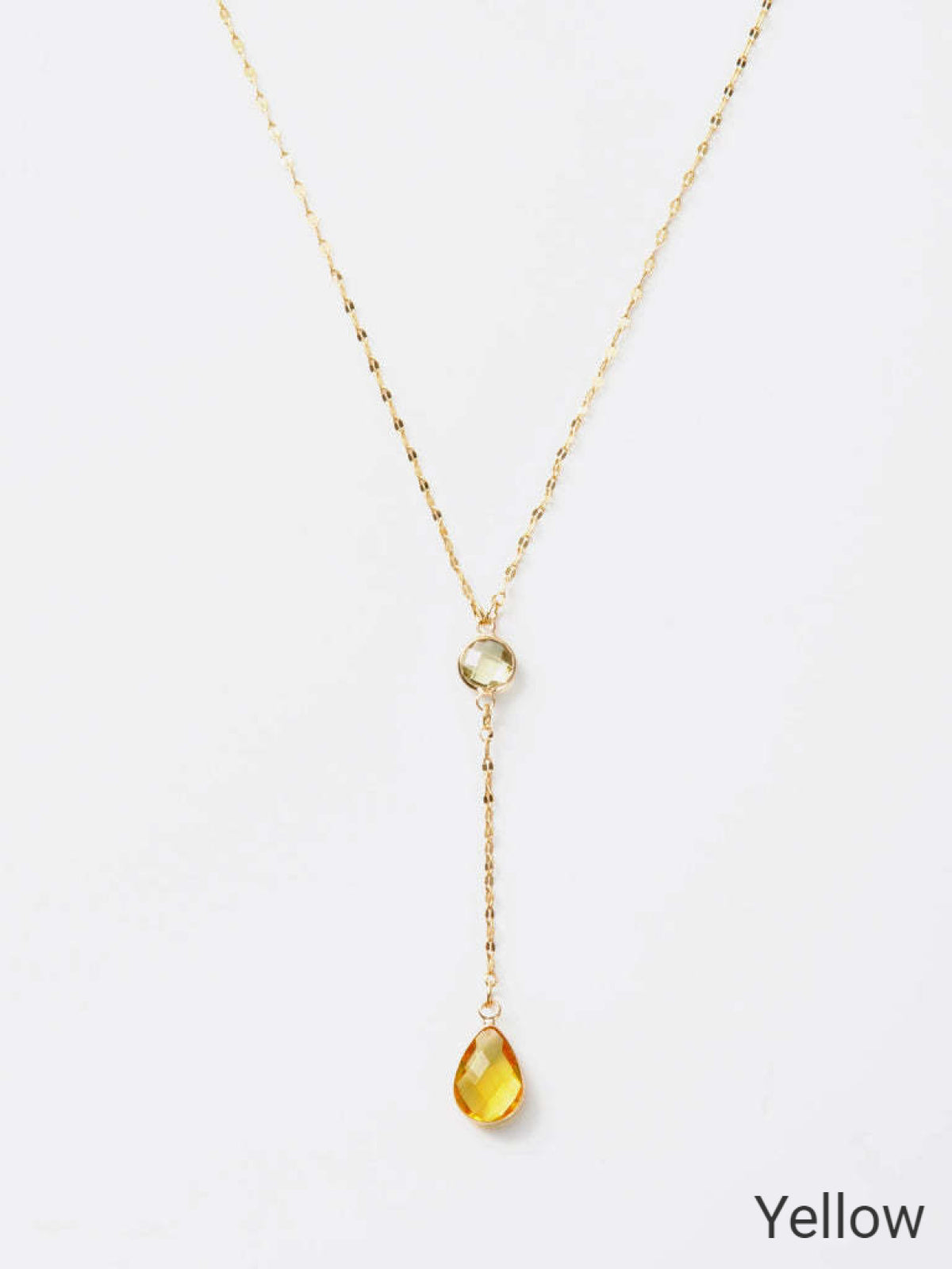 Melania Clara Crystal Connector and Pendant Y Necklace