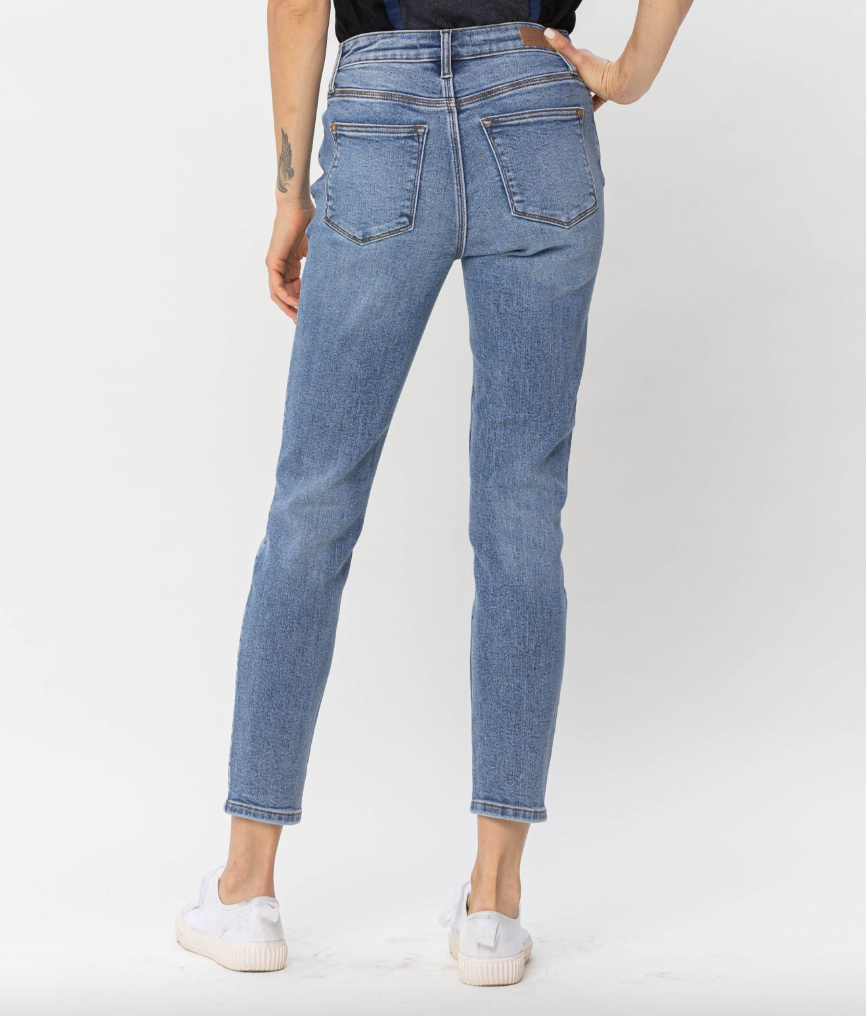 Judy Blue Crossed Over Button Jeans