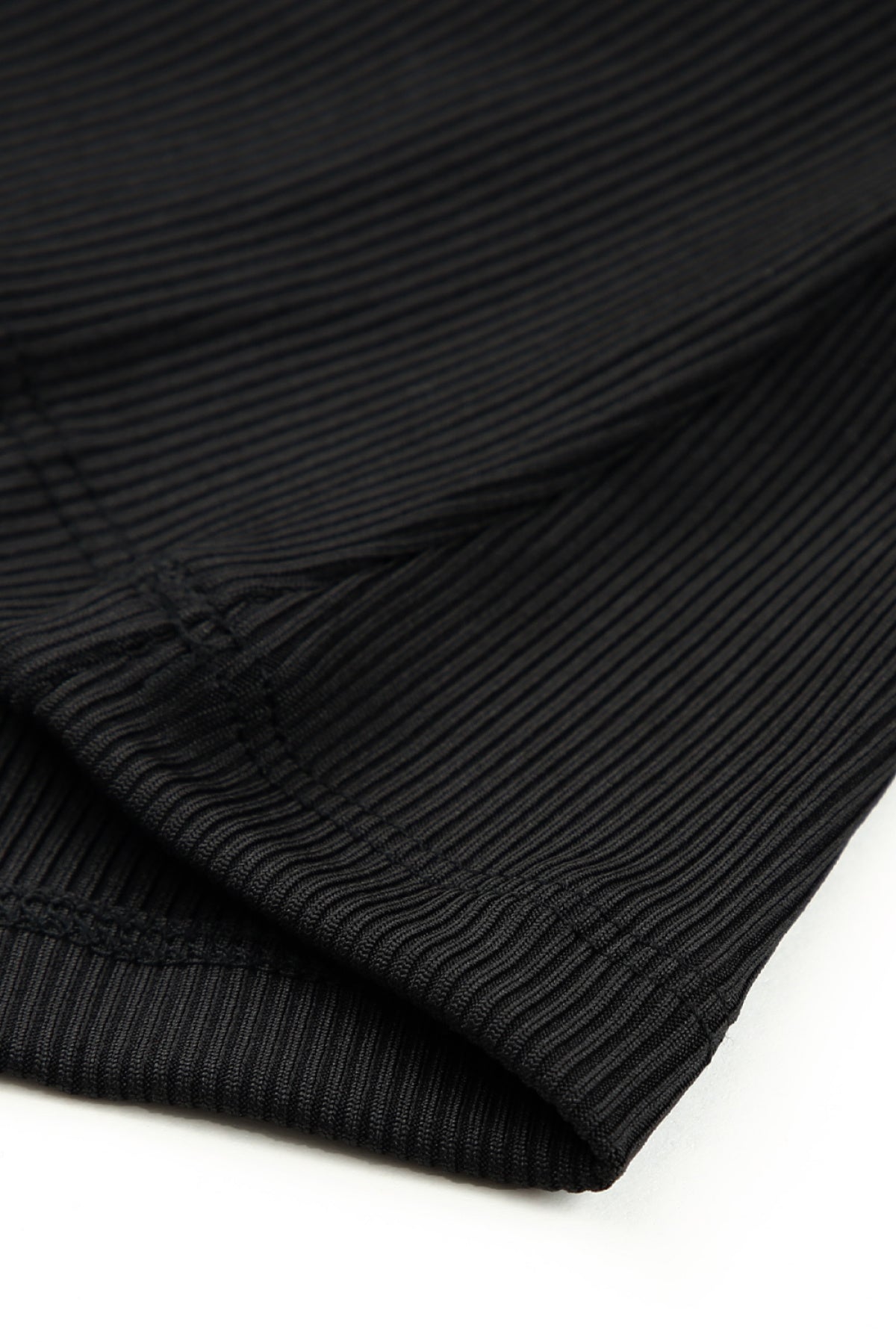 Notched Neck Ribbed Knit Tank Top