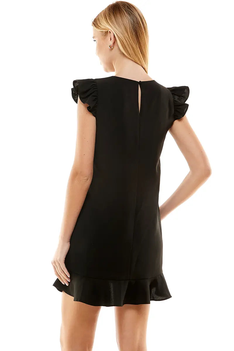 Ruffle Sleeve Ruffle Dress