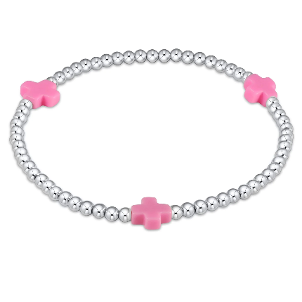 Enewton Signature Cross Sterling 3mm Bead Bracelet
