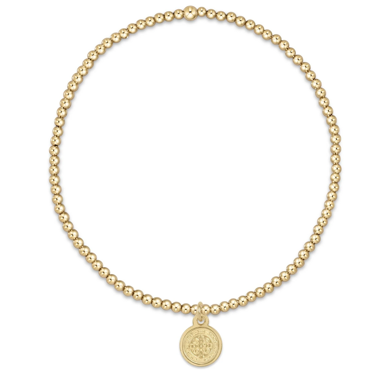 enewton Classic Gold 2mm Bracelet - Classic Gold 8mm Charm