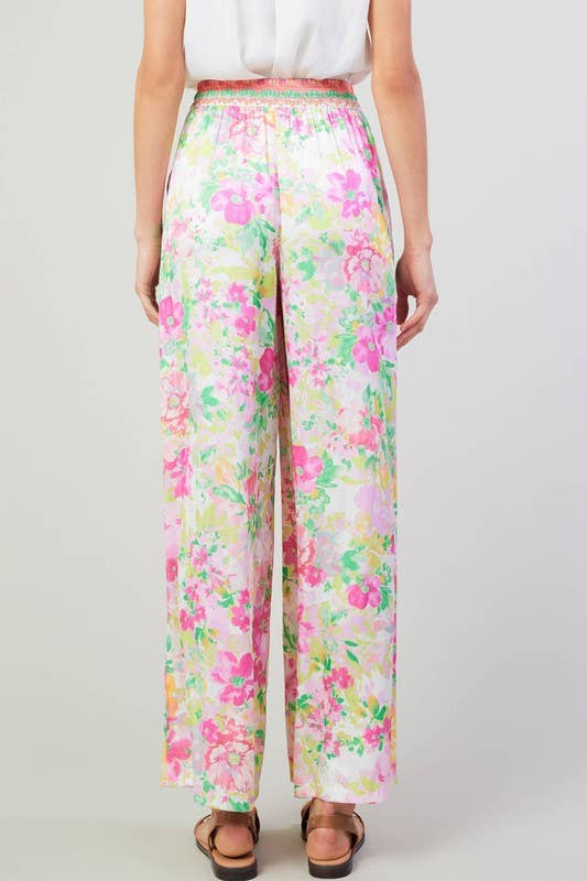 Floral Printed Long Wide Pants