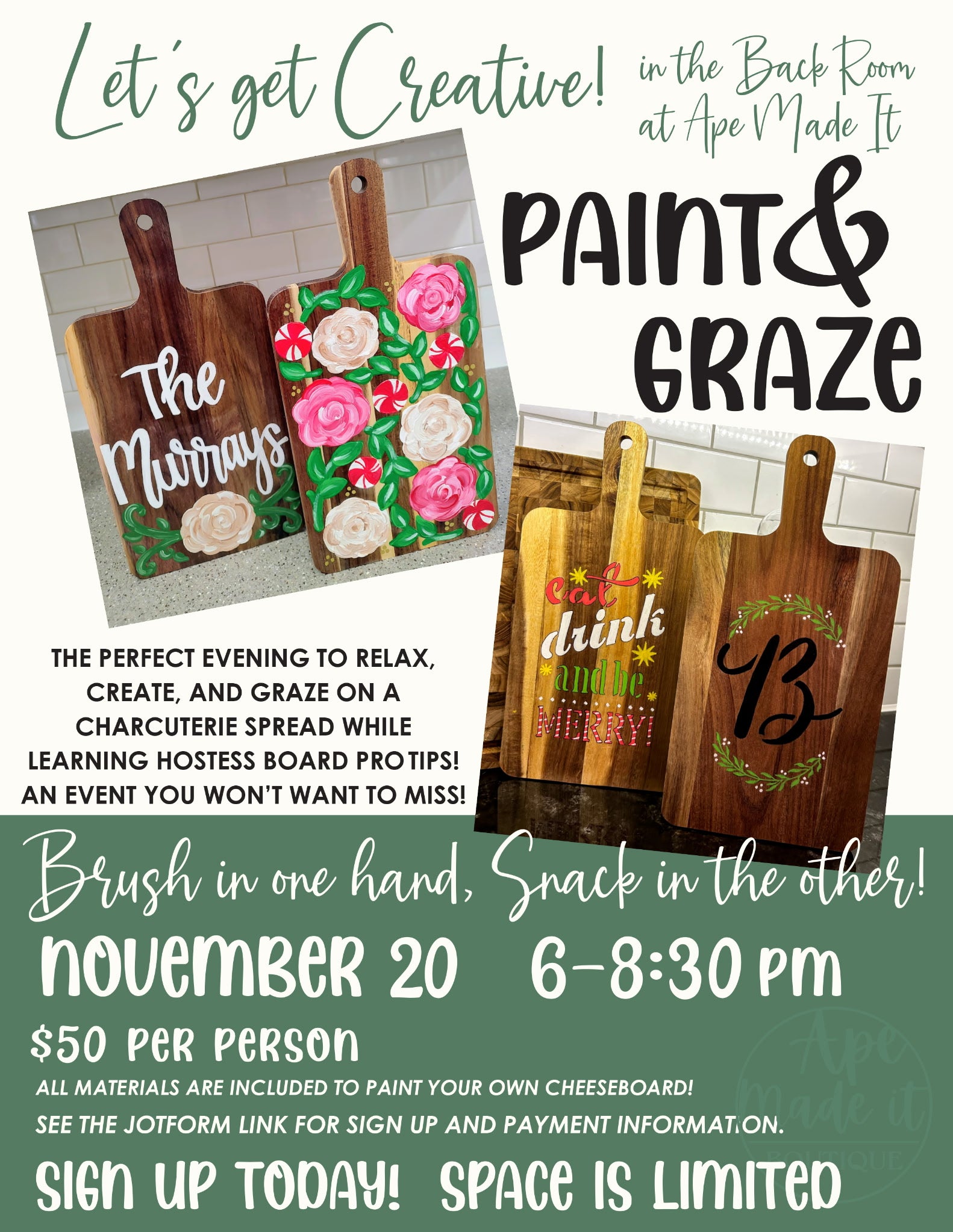 Paint and Graze Night