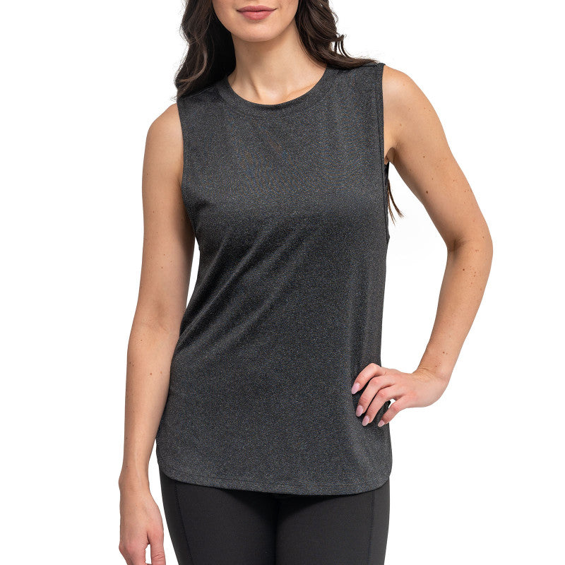 FITKICKS Live Well Heathered Tank Top