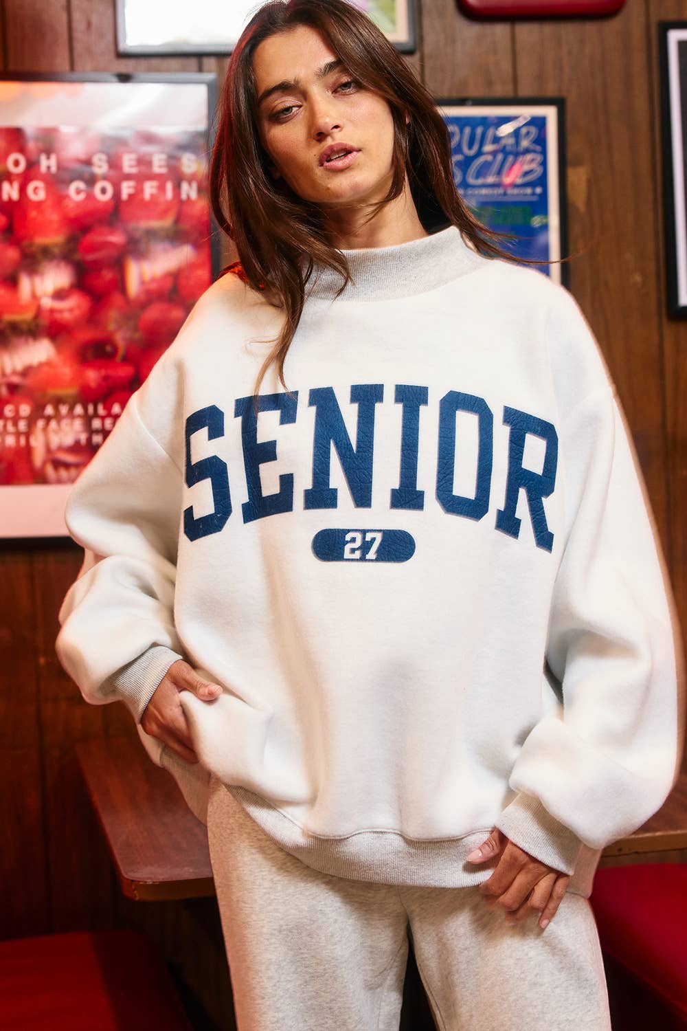 SENIOR' 27 Reversible Mock-Neck Sweatshirt