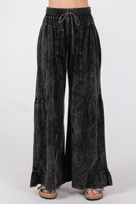 Mineral Wash Black Pants