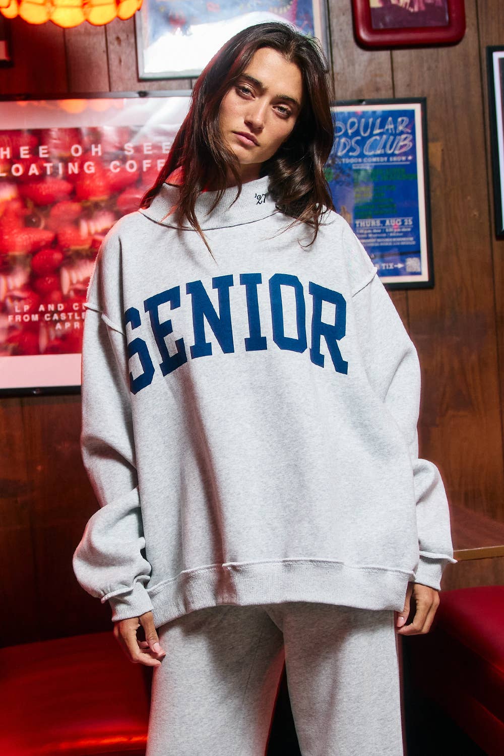 SENIOR' 27 Reversible Mock-Neck Sweatshirt