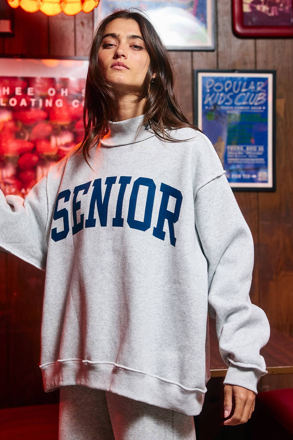 SENIOR' 27 Reversible Mock-Neck Sweatshirt