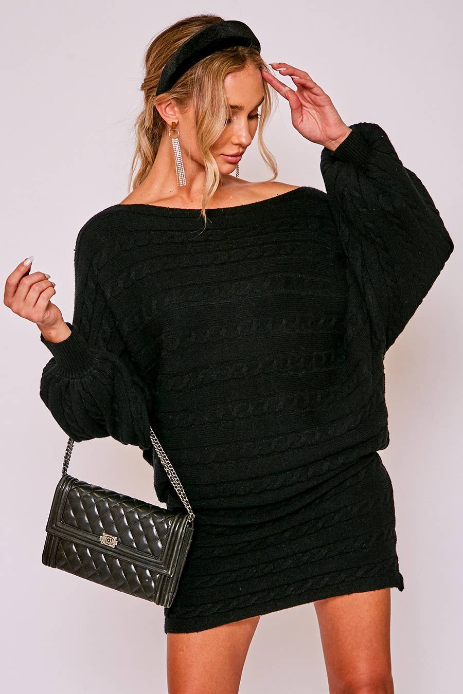 Ebony Knot Sweater Dress