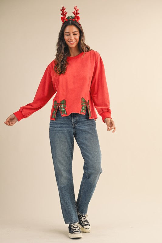 Holiday Bow Babe Top