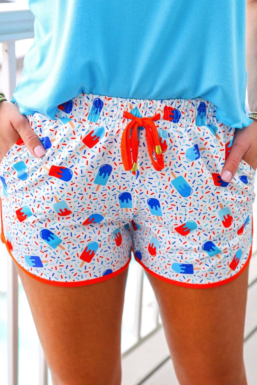 Patriotic Popsicles Everyday Shorts: Multi / Medium