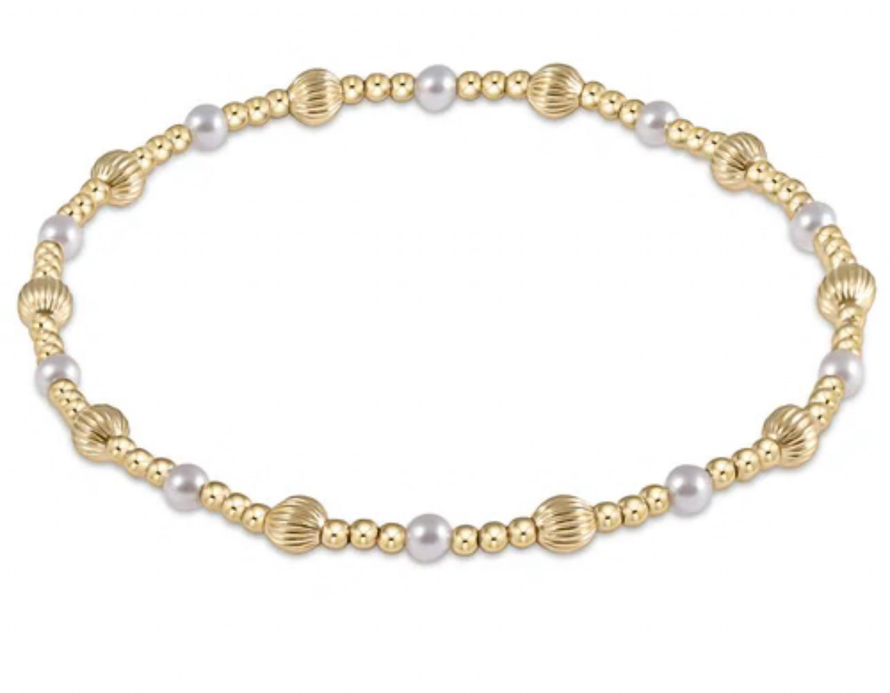 Enewton Gold 4mm Dignity Sincerity Pearl Bracelet
