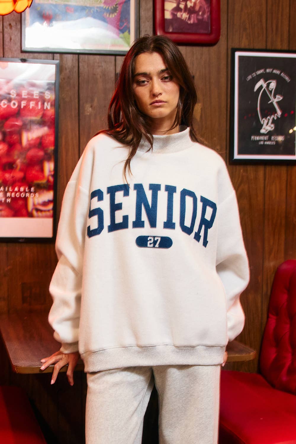SENIOR' 27 Reversible Mock-Neck Sweatshirt