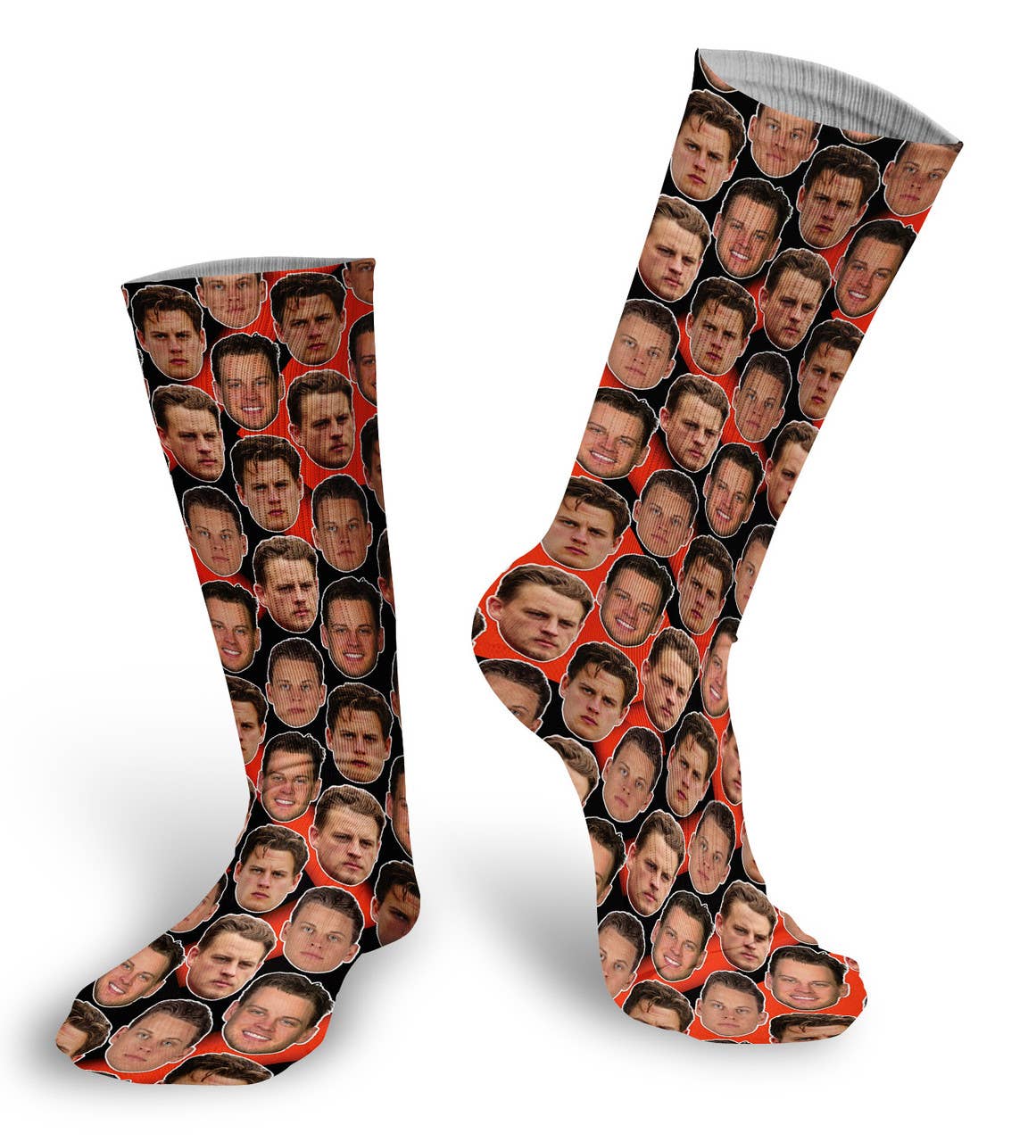 Joe Burrow Faces Socks