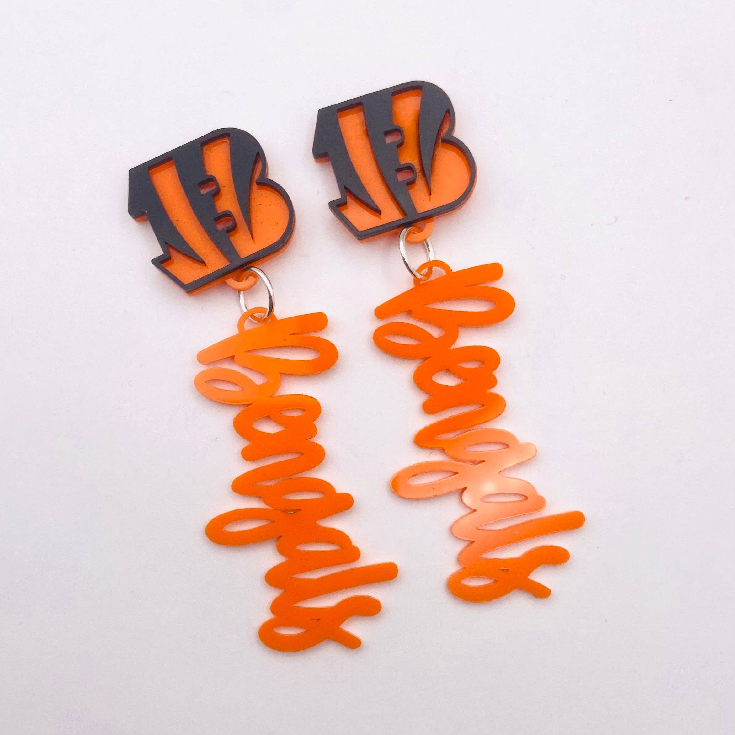 Bengals Earrings Double Acrylic