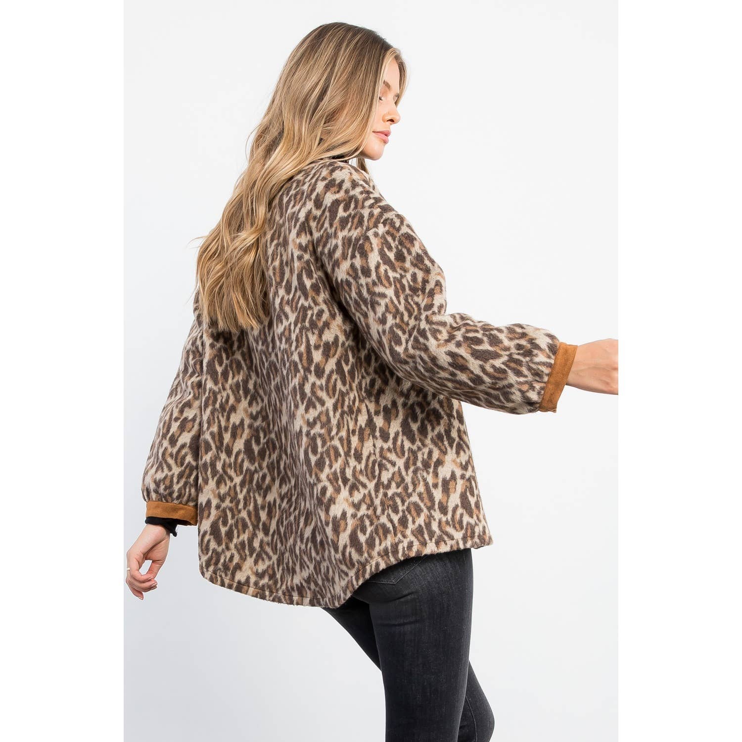 Button Up Leopard Jacket