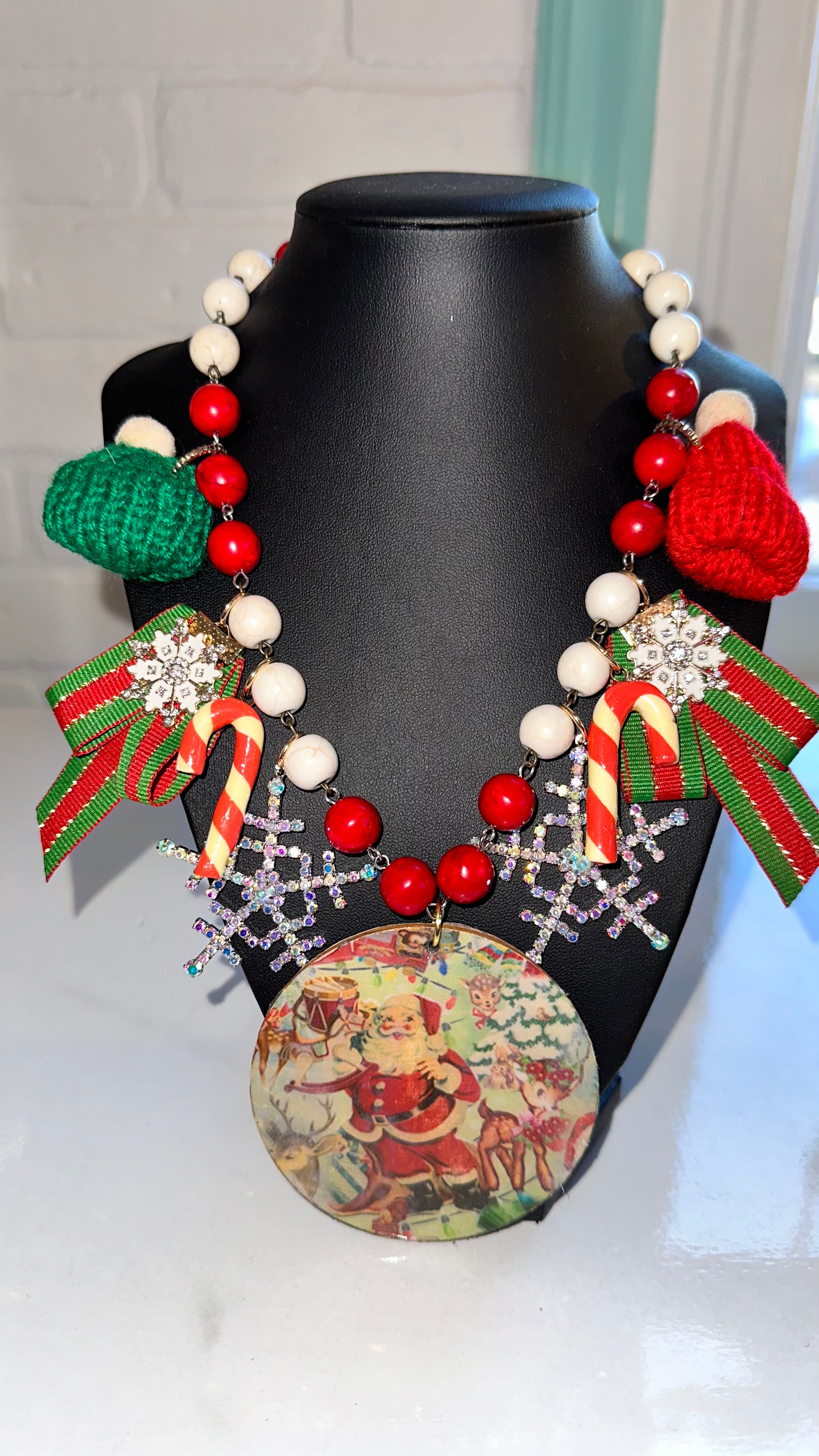 Vintage Santa Necklace by Gypsy South