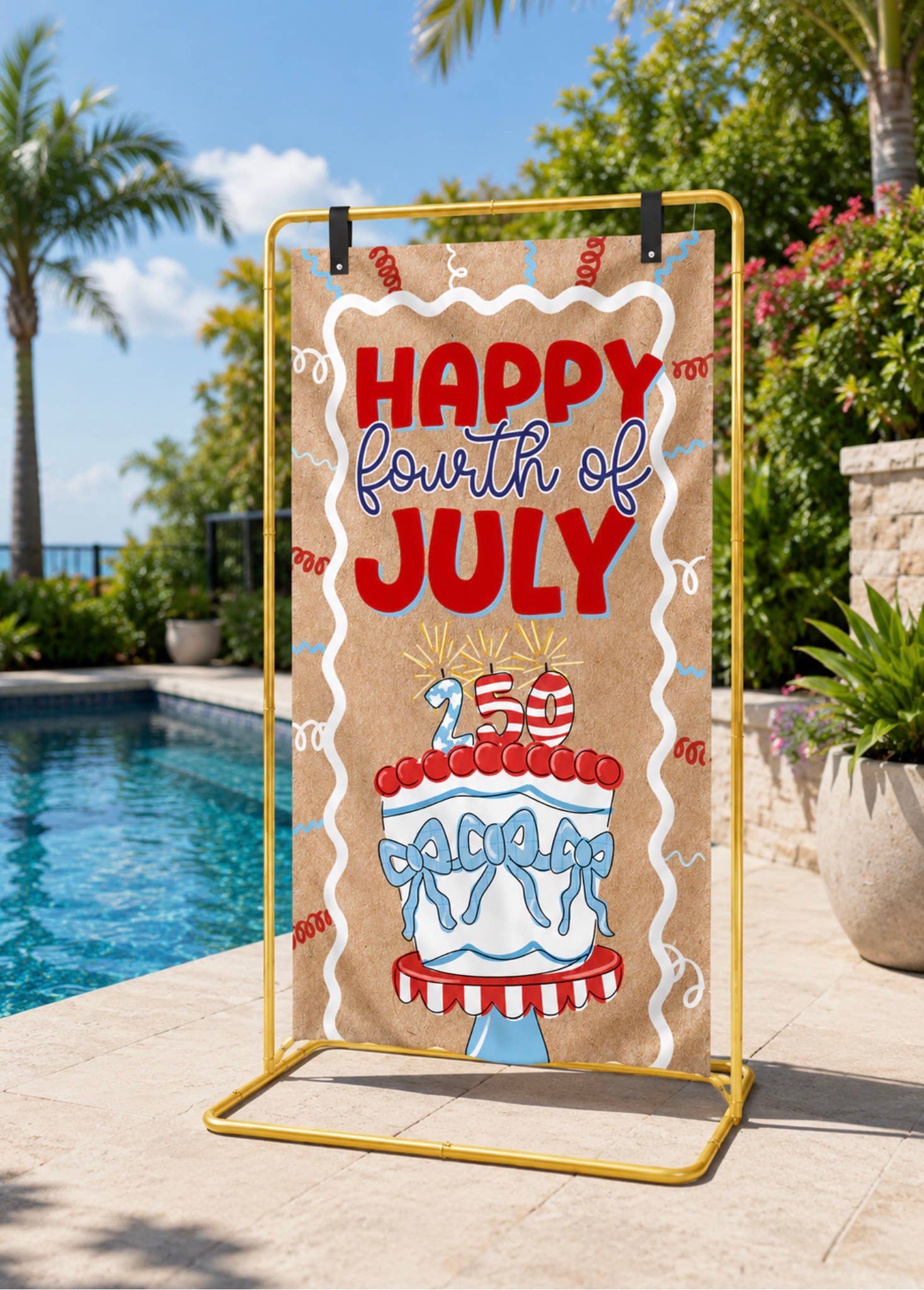 Happy 250th AMERICA BANNER 