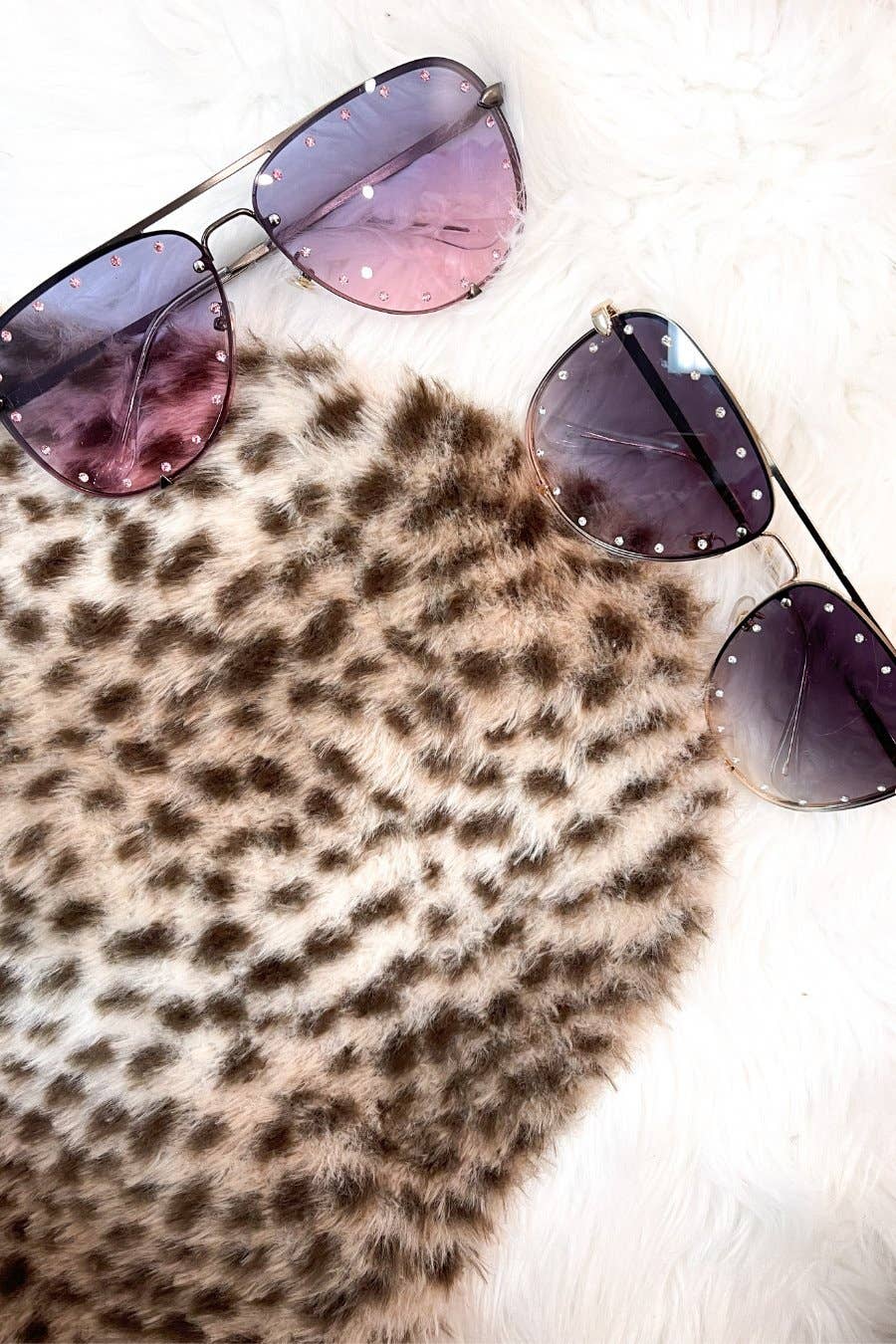 Hollywood Studded Aviator Sunglasses