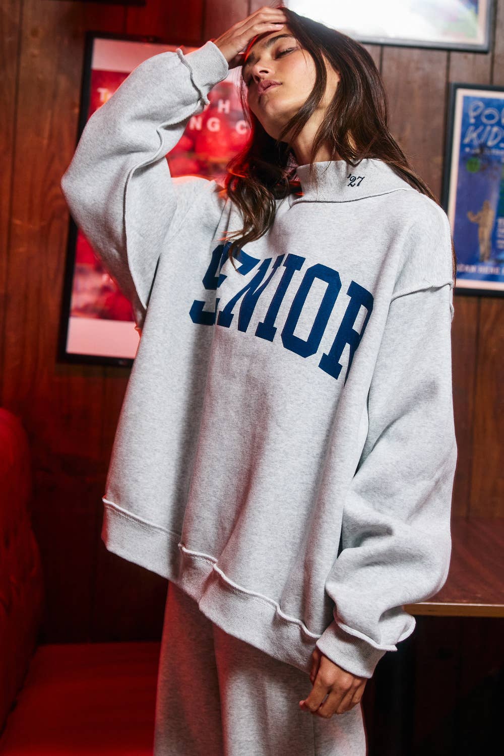 SENIOR' 27 Reversible Mock-Neck Sweatshirt