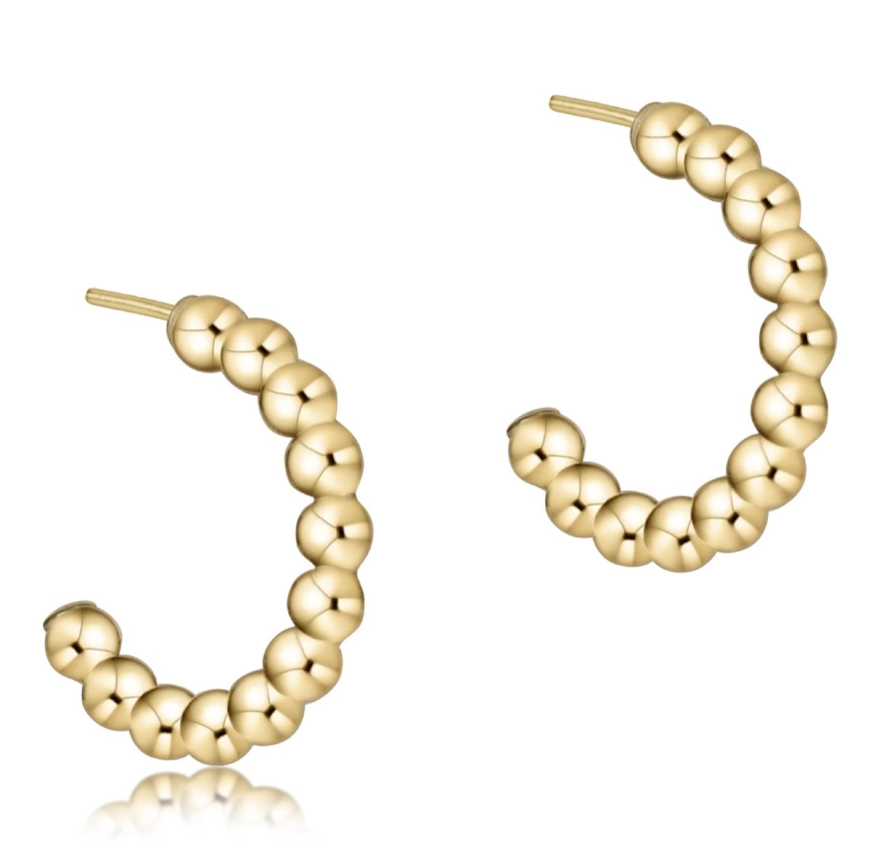 enewton Beaded Classic Post Hoop Earrings