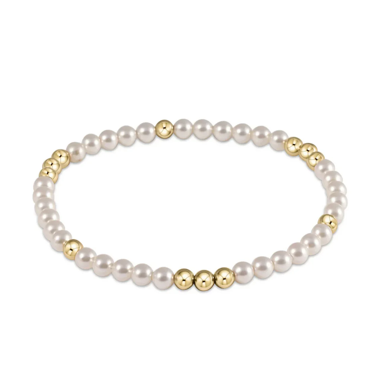 enewton Worthy Pattern 3mm Pearl Bead Bracelet