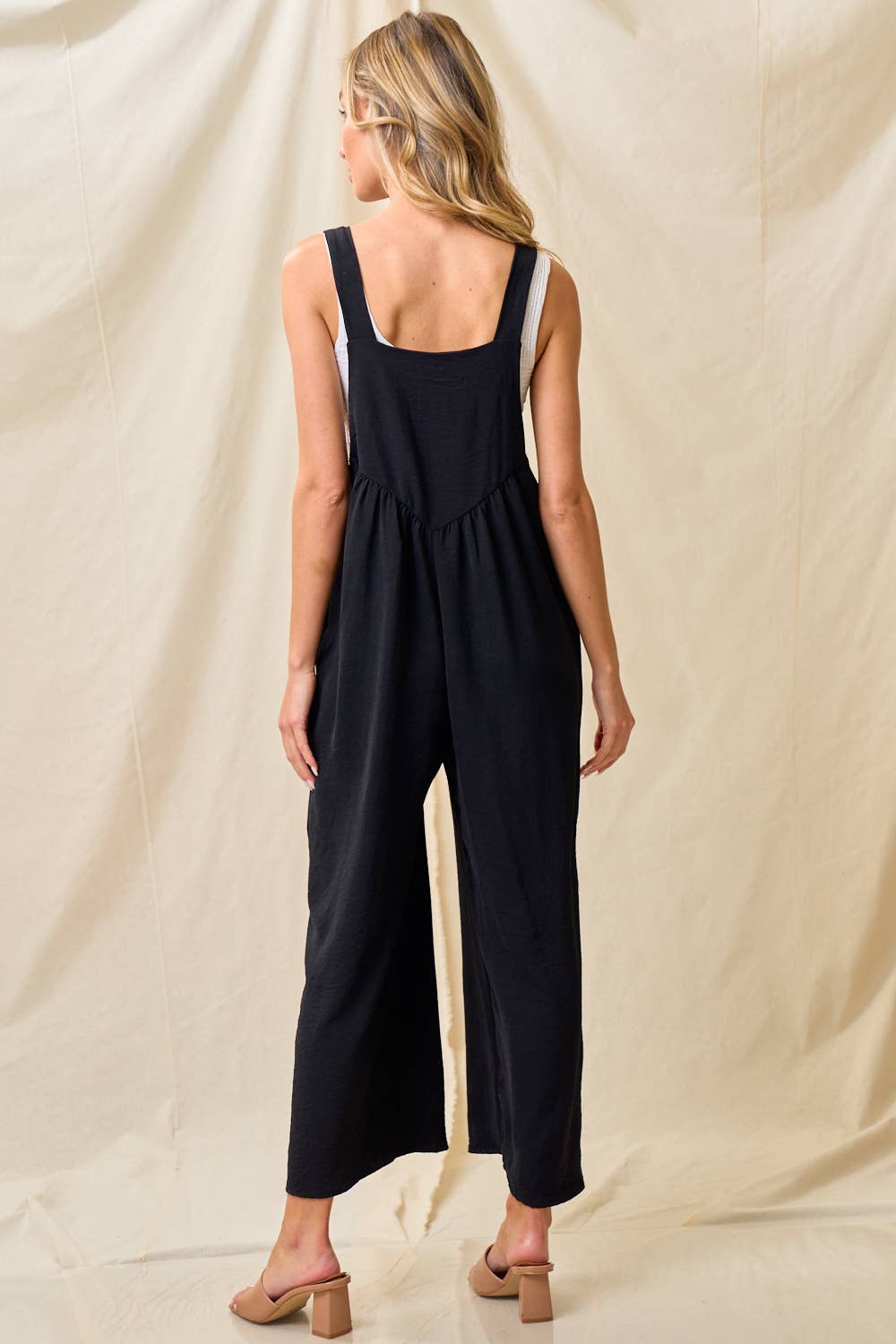 Trying to Stay Calm Black Jumpsuit