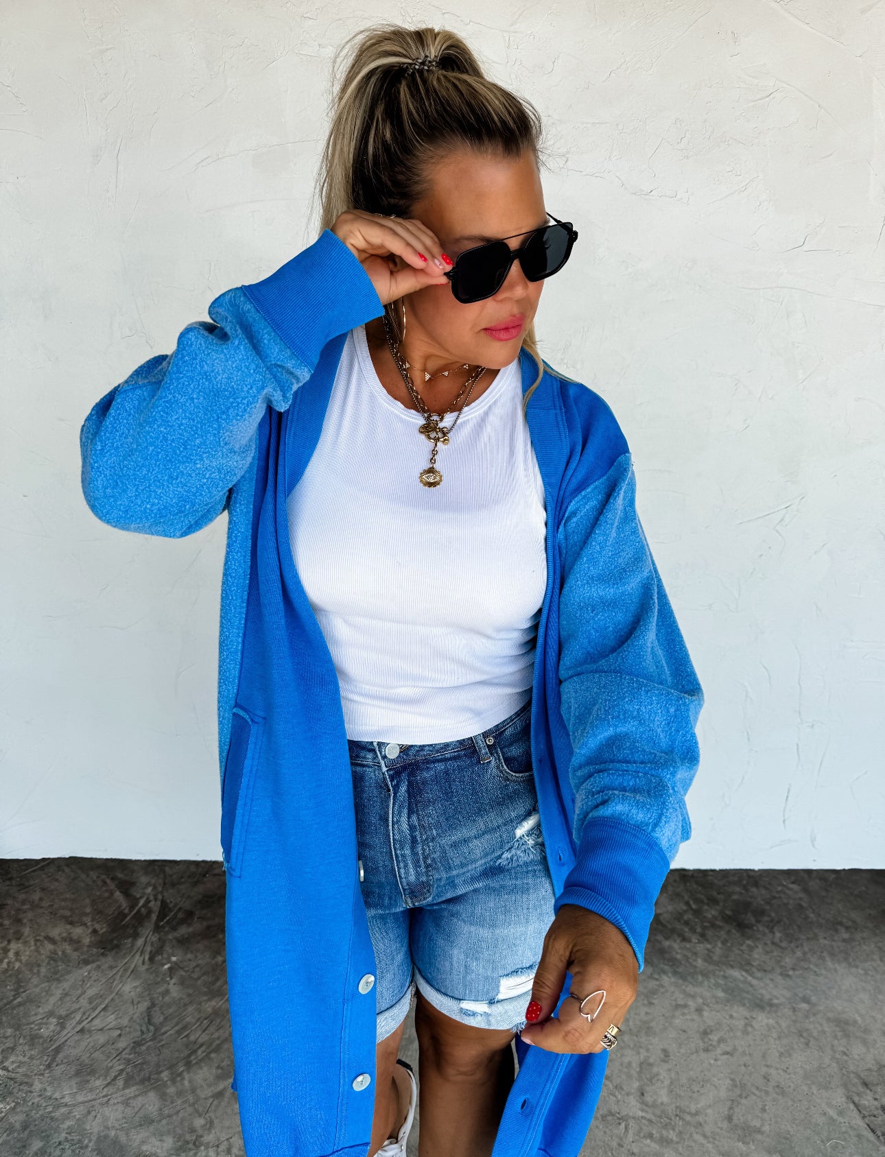 Desi Sweatshirt Cardigan