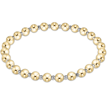 ENEWTON | HEMATITE GRATEFUL PATTERN 5MM BEAD BRACELET