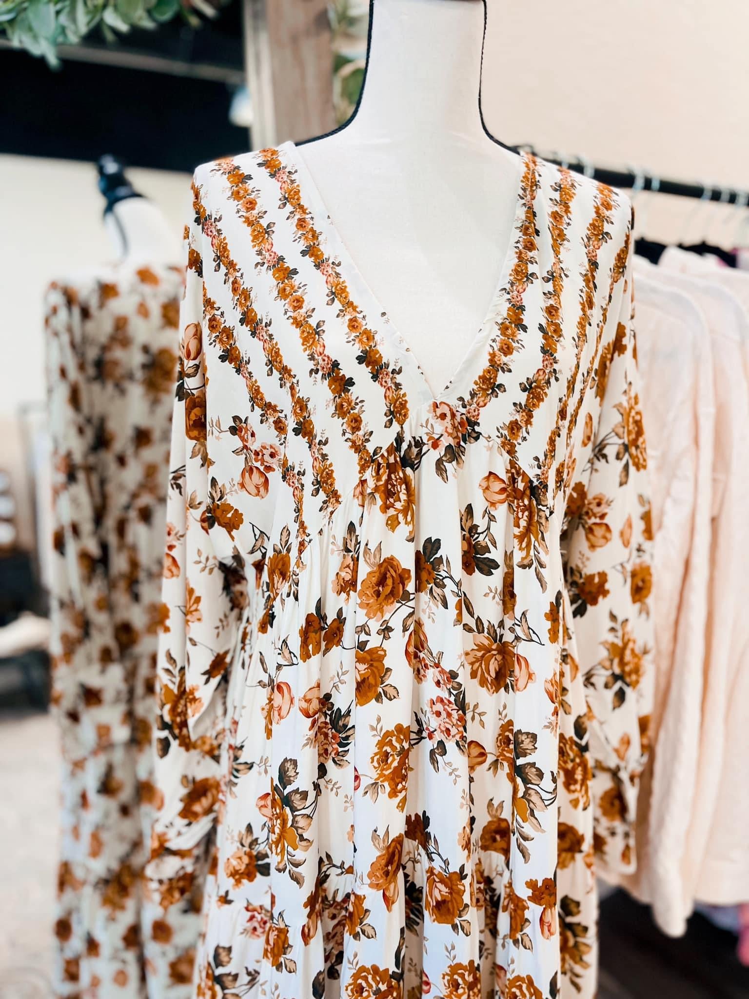 Forever Fall Floral Dress