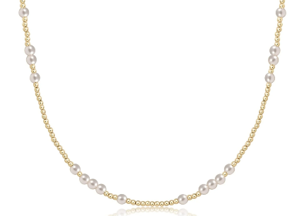 Enewton 17” choker hope unwritten - Pearl and gold