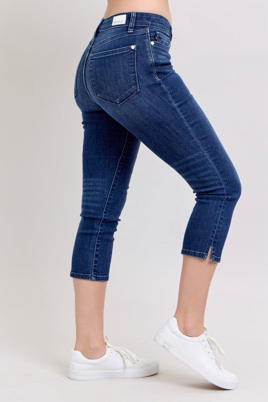 Judy Blue Capri with Side Slit