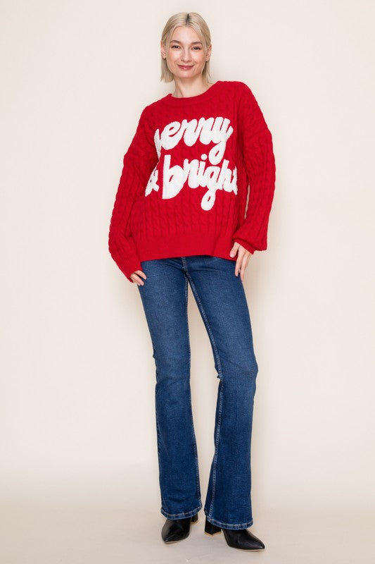 Merry & Bright Cozy Sweater