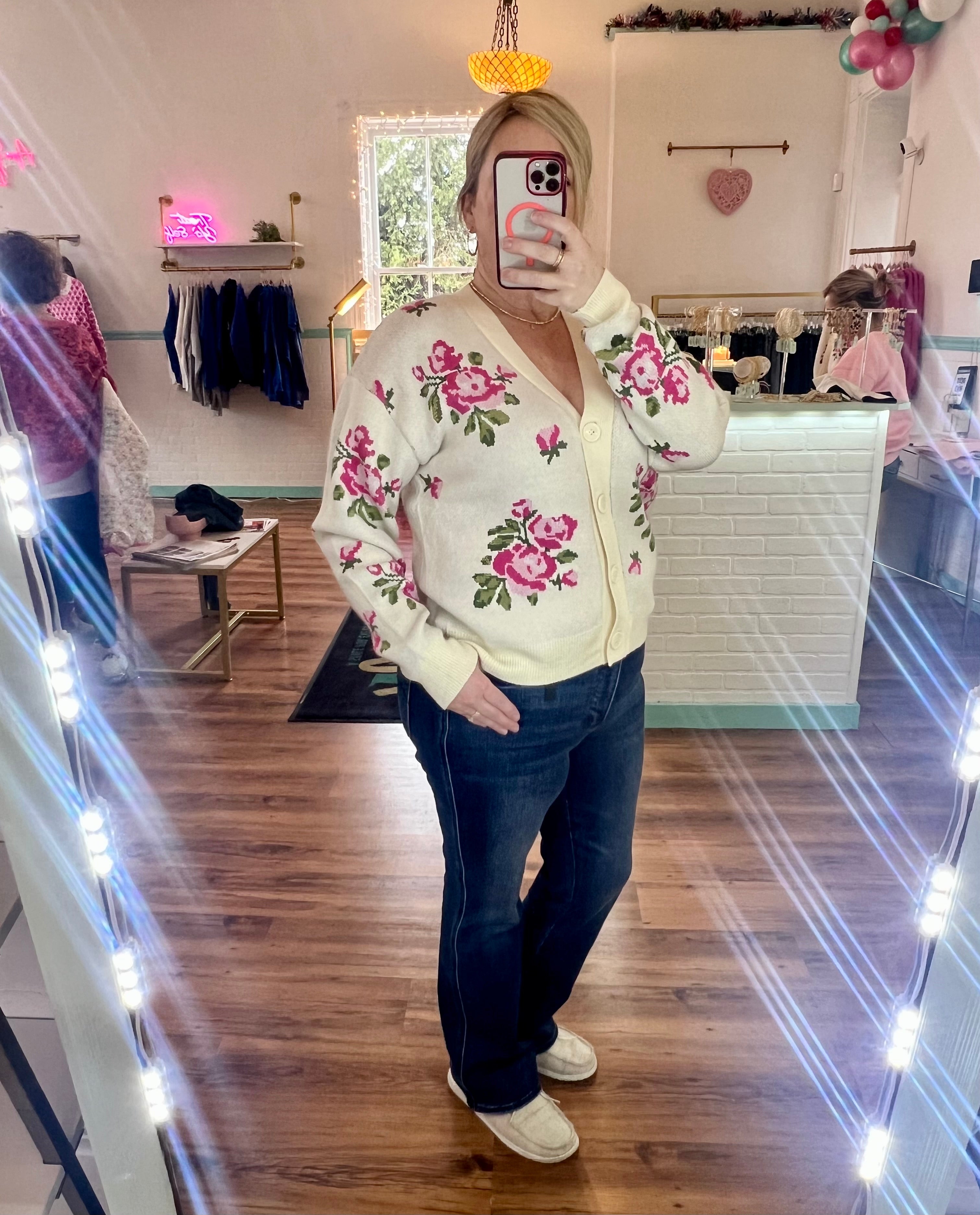 Rose Floral Cardigan