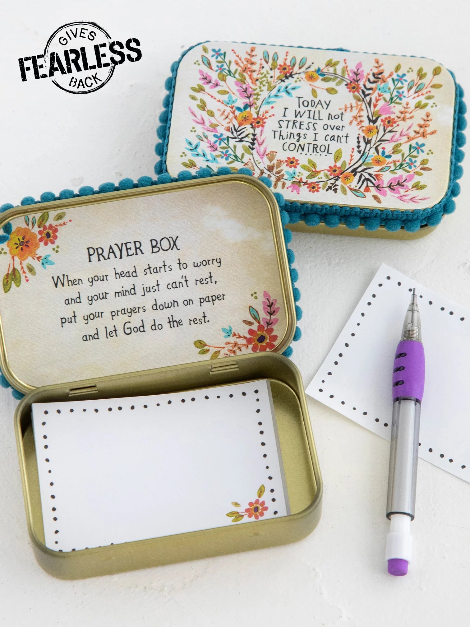 Tin Prayer Box - Will Not Stress