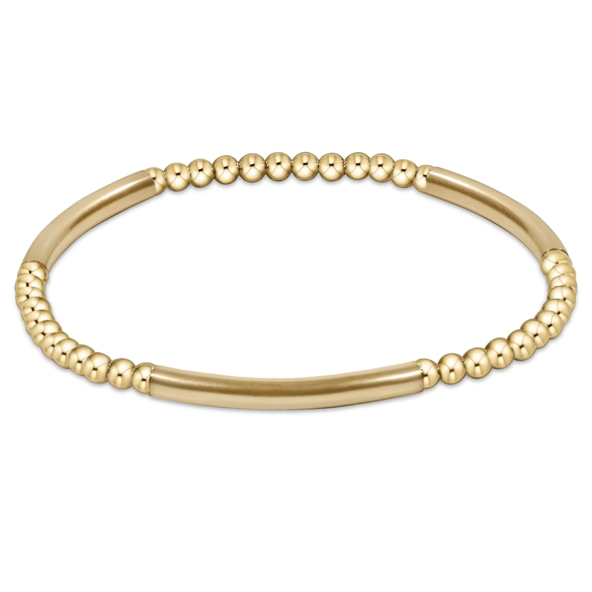 enewton bliss bar pattern gold 3mm bracelet