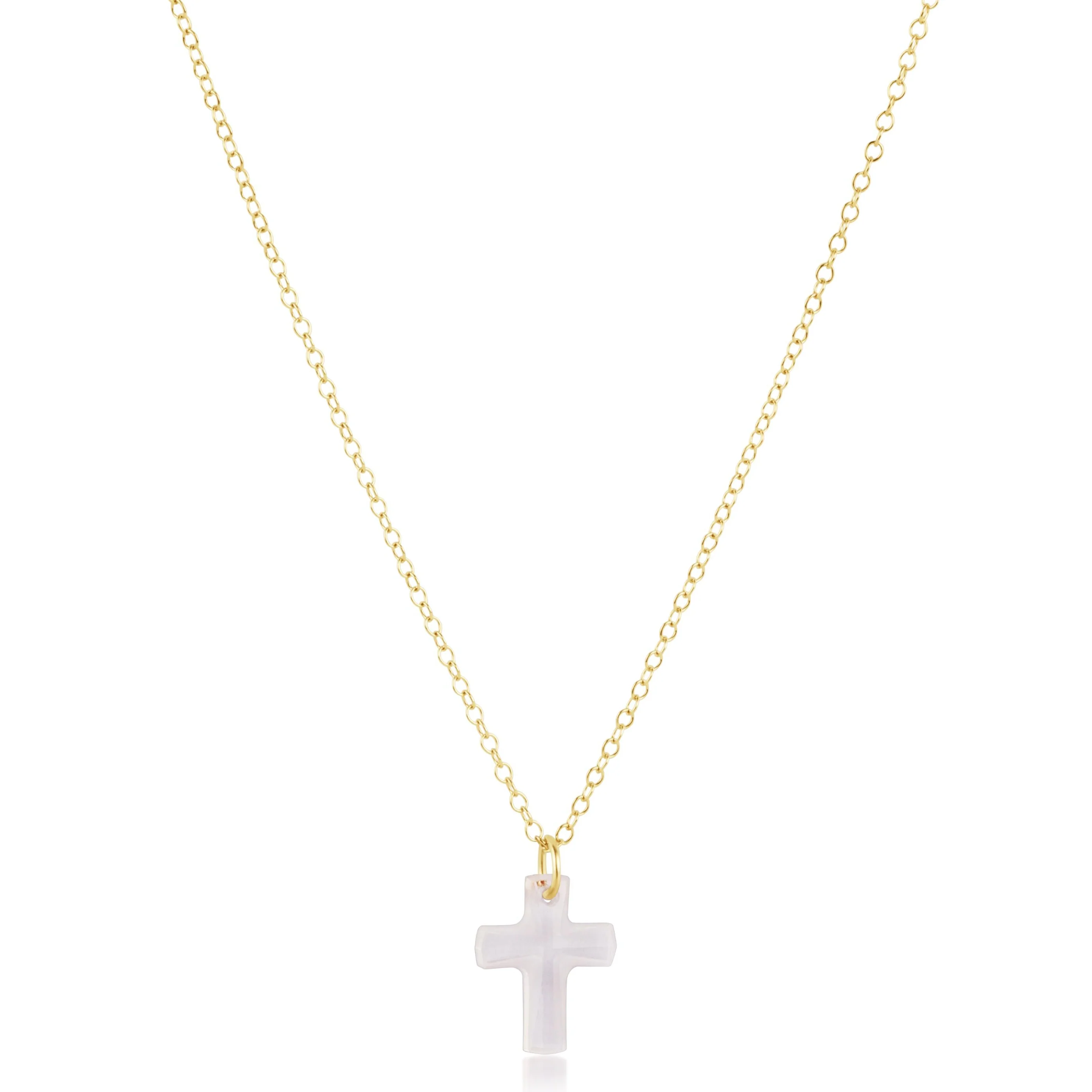 enewton 16" necklace gold - blessed crystal charm