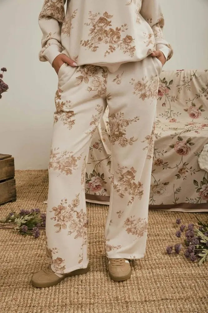 Vintage Rose Khaki Lounge Set