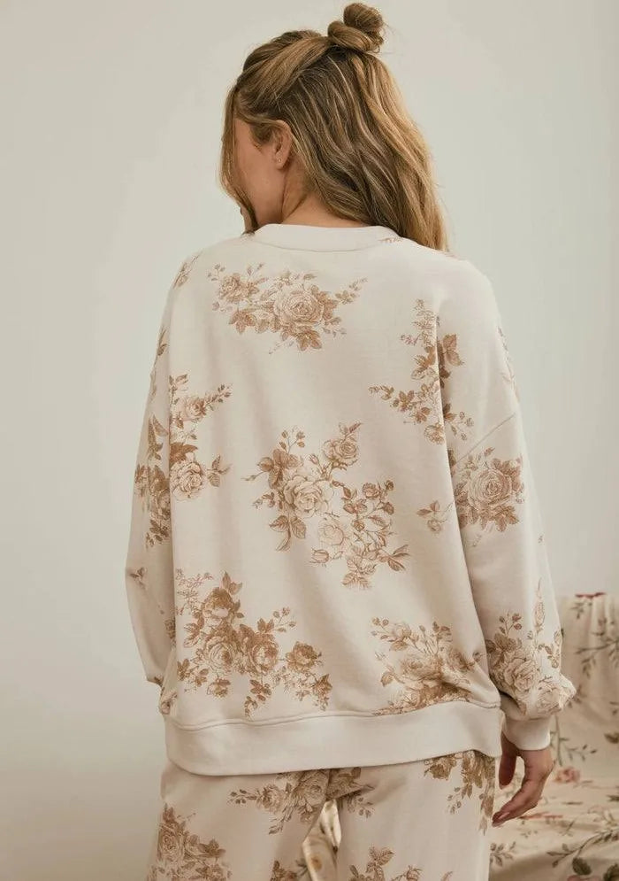 Vintage Rose Khaki Lounge Set