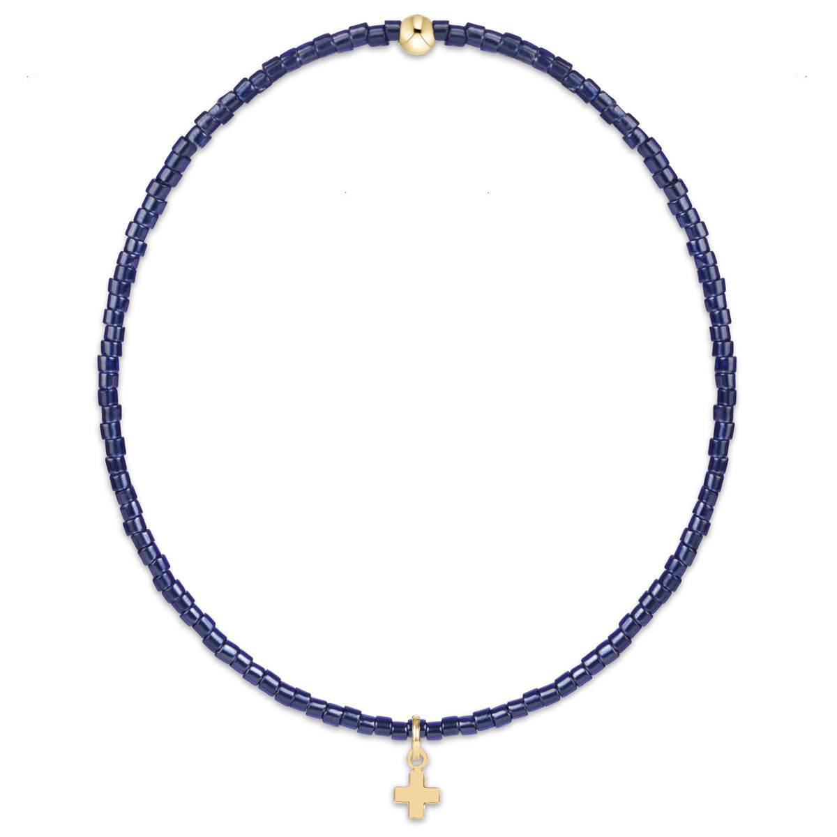 Hope Classic Signature Cross Bracelet- Navy by enewton