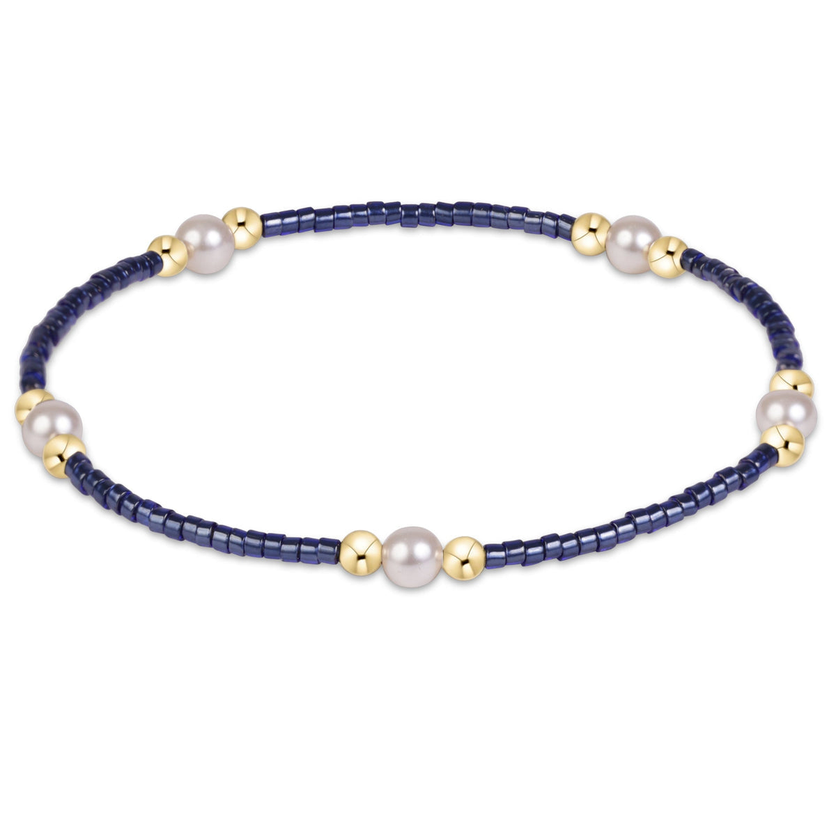 Hope Purpose Pearl Bracelet - Navy by enewton