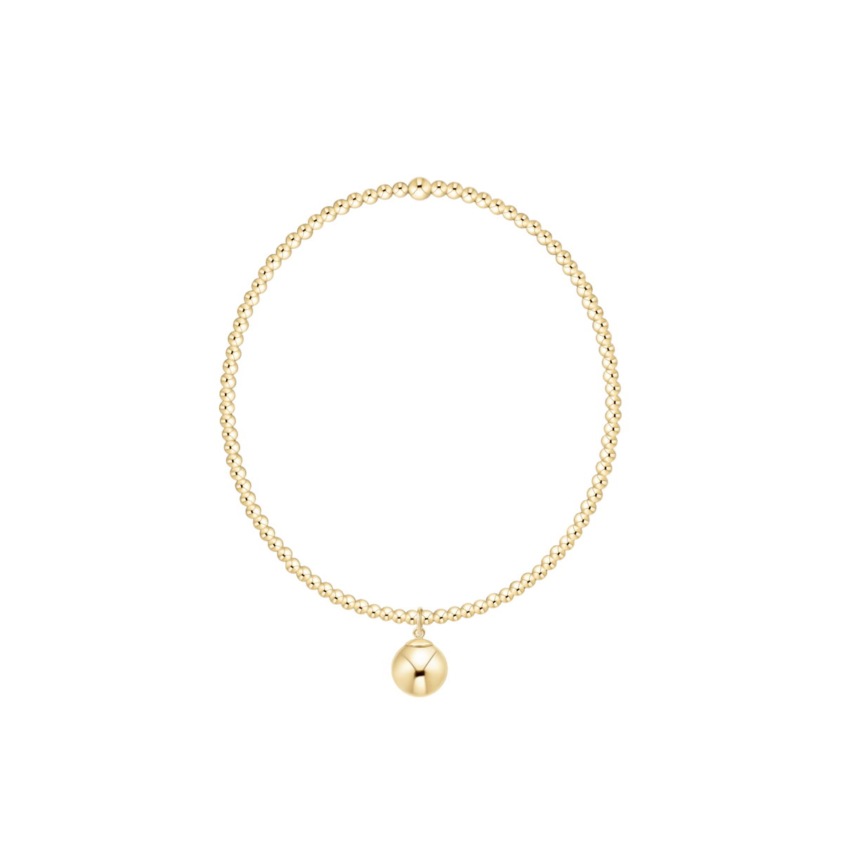 enewton Classic Gold 2mm Bracelet - Classic Gold 8mm Charm