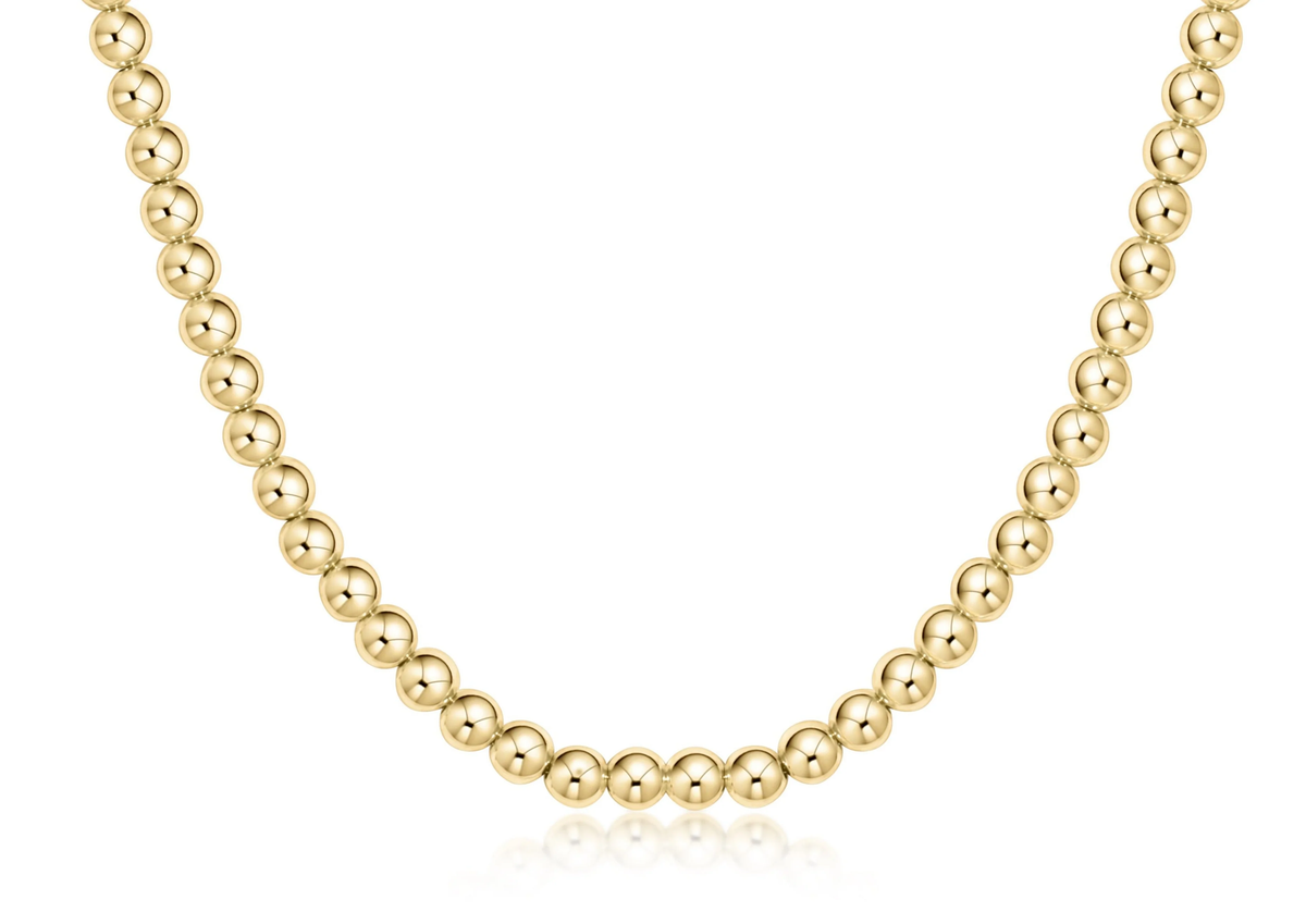 enewton 17" Choker Beaded - Classic Gold 5mm