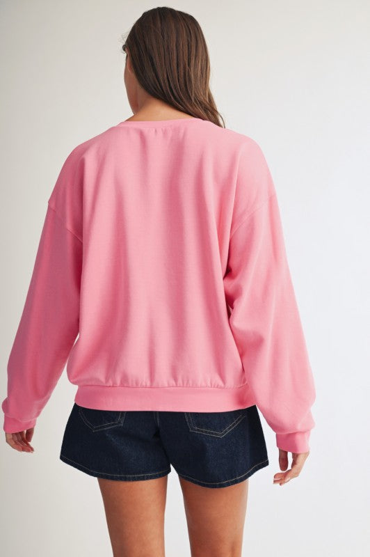 Retro Stripe Lightweight Sweatshirt