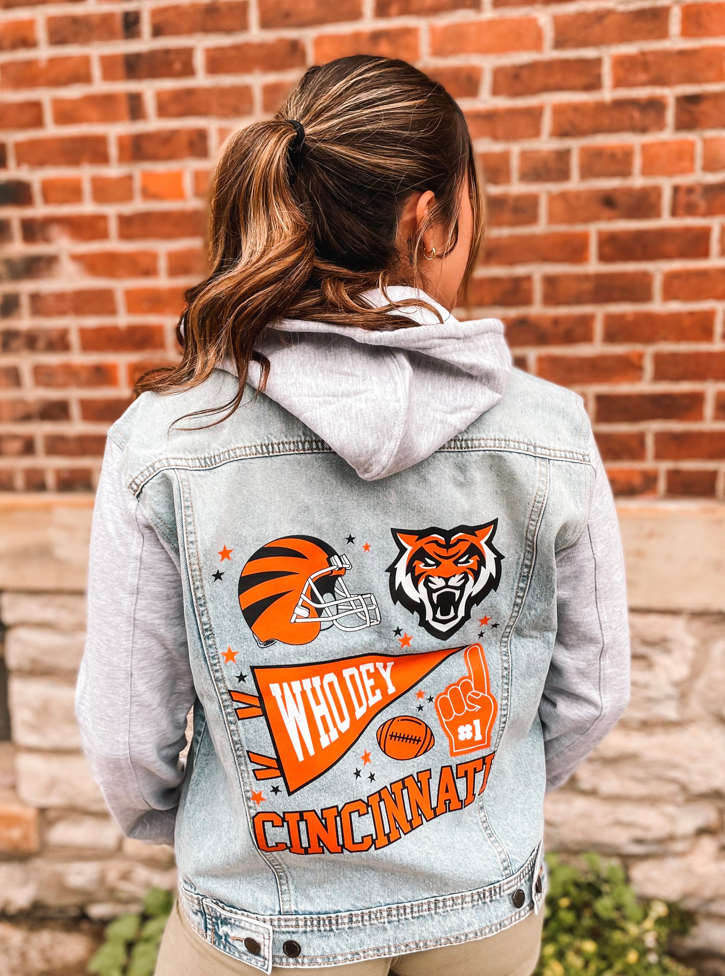 Bengals Inspired Jean Jacket